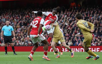 Eberechi Eze anota el gol de la victoria para el Arsenal ante el Crystal Palace, su ex club. (EFE).