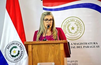 Dina Marchuk, jueza penal de sentencia Especializada en Crimen Organizado.
