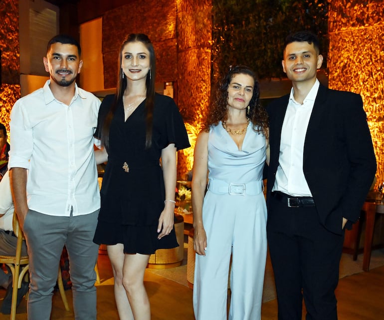 Roque Soria, Erika Bersch, Adriana Leidemer y Rafael Brun. 