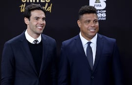 Históricos de Brasil, Kaka (i) y Ronaldo Luis Nazario de Lima.