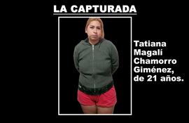 Tatiana Magalí Chamorro Giménez, imputada por la estafa al Club Nacional de Asunción.