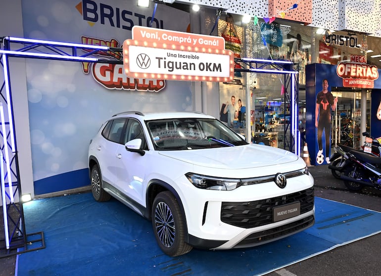 La flamante Volkswagen Tiguan 0 km que fue sorteada por Bristol.