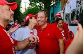 Camilo Pérez en su último recorrido en el Barrio Virgen del Rosario, el sábado pasado.