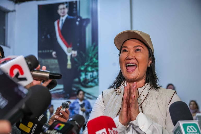 Keiko Fujimori, candidata a la presidencia del Perú por el partido derechista Fuerza Popular.