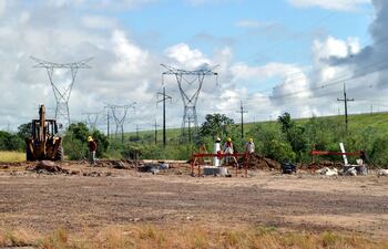 Torres de transmisión.