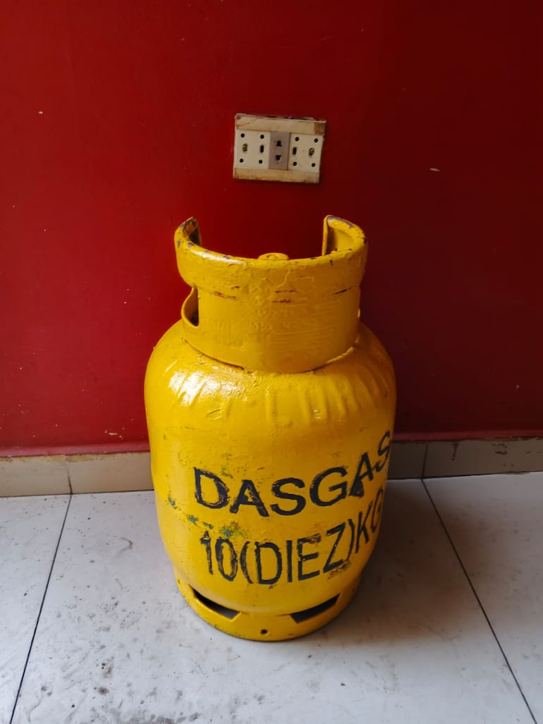 La garrafa robada fue recuperada por la Policía Nacional.