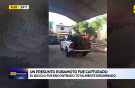 Video: Un presunto robamoto fue capturado