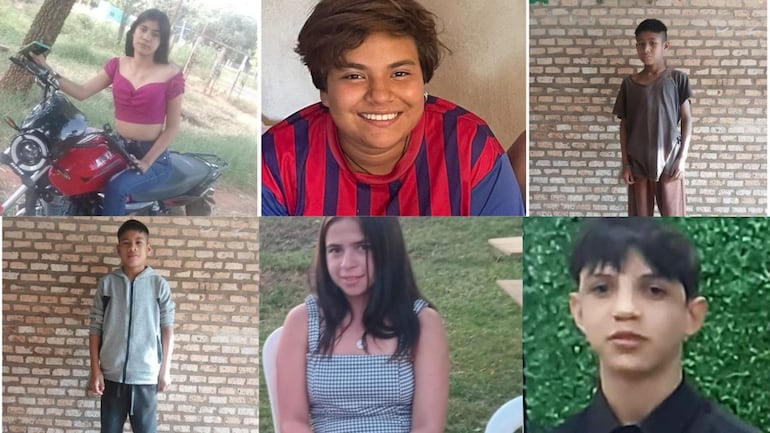 Fotografías de menores de edad reportados como desaparecidos en las redes del Ministerio de la Niñez