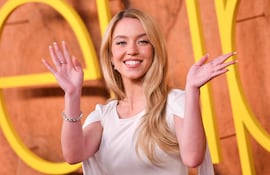 ¡Siempre diosa! Sydney Sweeney llegando al estreno de la tercera temporada de "Euphoria" de HBO en el teatro chino TCL en Hollywood, California. (Chris Delmas / AFP)