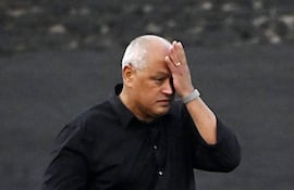 Francisco Arce, entrenador de Libertad luego de la derrota contra Recoleta.