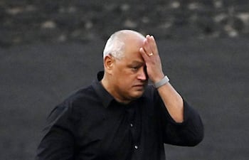 Francisco Arce, entrenador de Libertad luego de la derrota contra Recoleta.