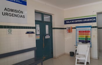 Sala de espera del Hospital del Instituto de Previsión Social (IPS) de Pilar.
