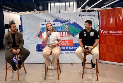 Aldo Ojeda, Sanie Sánchez y Enrique Cuevas.