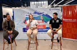 Aldo Ojeda, Sanie Sánchez y Enrique Cuevas.