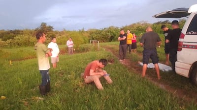 El procedimiento de rigor estuvo a cargo de voluntarios del Cuerpo de Bomberos de Santaní, acompañados por efectivos de la comisaría local y la Fiscalía.