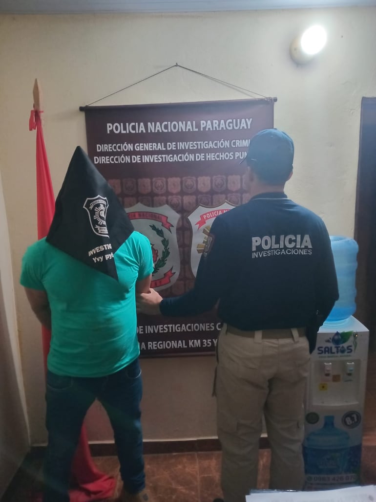 El sospechoso estuvo escondido por los montes de Canindeyú durante estos casi siete años.