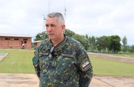 El ahora destituido coronel Carlos Casco.