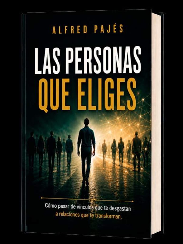 Portada del libro 'Las personas que eliges', con figura humana de espaldas y escena sombría en el diseño.