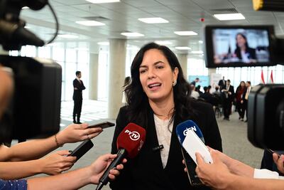 Claudia Centurión, titular del MOPC.