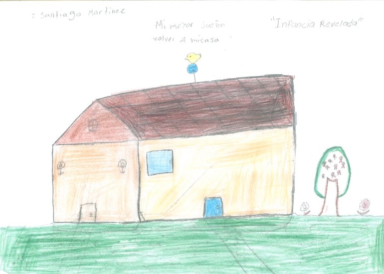 El material también contiene interesantes dibujos de los menores bajo la guarda del Estado. 