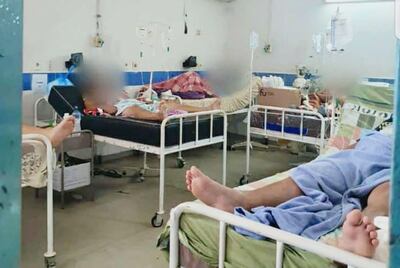 Hospital de Barrio Obrero, Asunción, en colapso.