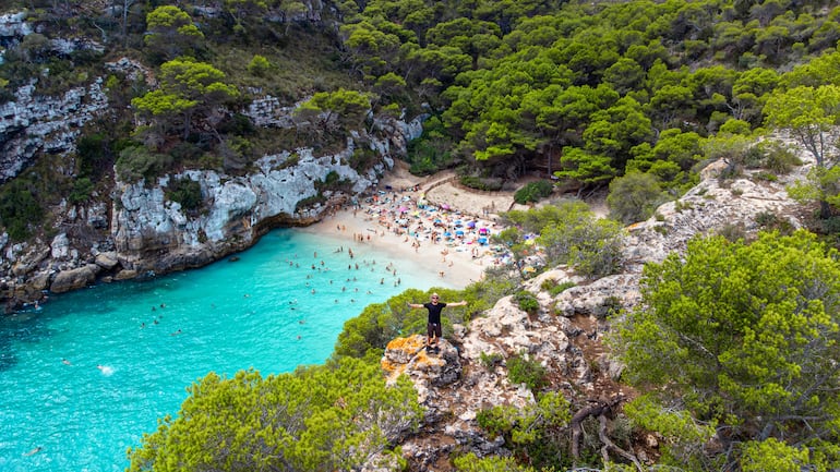 Cala Macarelleta, Menorca, España.