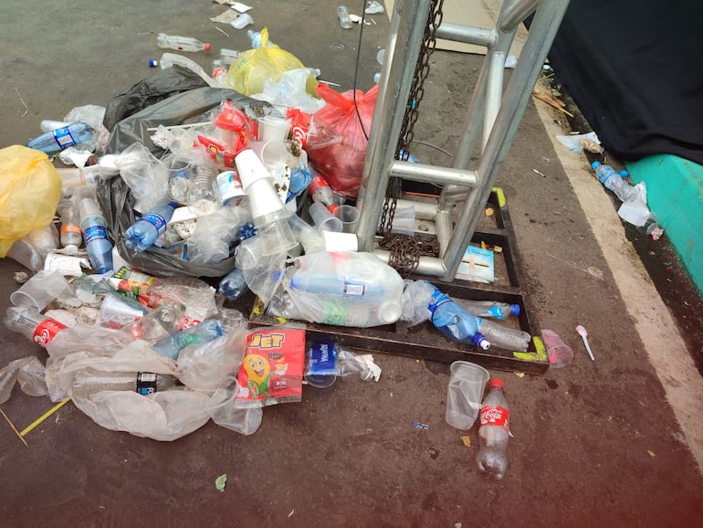 Más de 30 toneladas de basura quedaron en Caacupé tras la mayor festividad del país