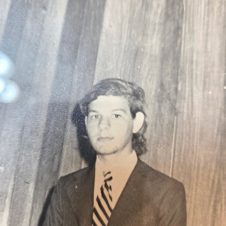 Carlos Martini cuando era estudiante del Cristo Rey.