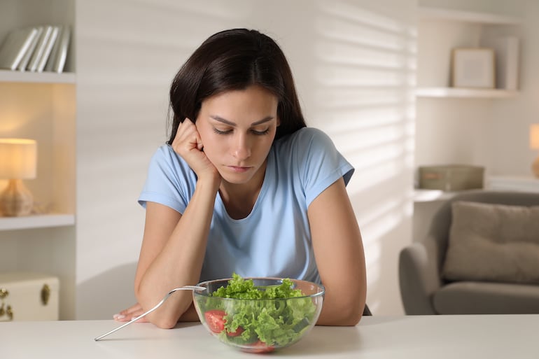 Mujer a dieta.