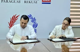 Firma de acuerdo entre ANDE y Senadis.