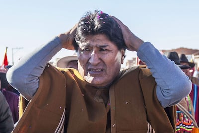 El expresidente Evo Morales participando en una marcha rumbo a la ciudad de La Paz, en Patacamaya (Bolivia). El fiscal general de Bolivia, Juan Lanchipa, informó este lunes que citó al expresidente y líder del oficialismo, Evo Morales (2006-2019), para que brinde una declaración sobre un caso de presunta “trata de menores” y “estupro”, la cual deberá realizar el jueves en la región de Tarija (sur).