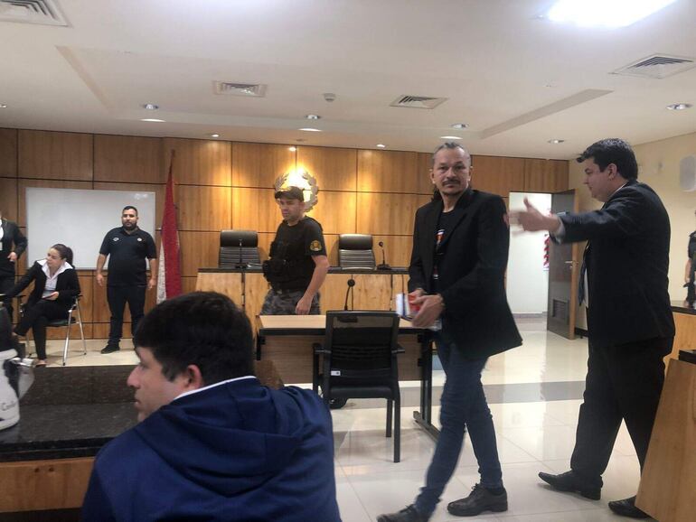 Rafael Esquivel, alias Mbururú, en el Poder Judicial de CDE