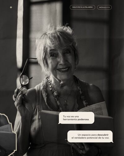 Margarita Irún en un anuncio promocional del curso.