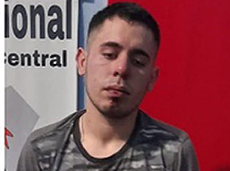 Ginno Rodrigo Ruiz Díaz Valiente, barra brava del Club Cerro Porteño, condenado por feminicidio.