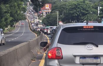 Ypacaraí ruta py02 congestión año nuevo
