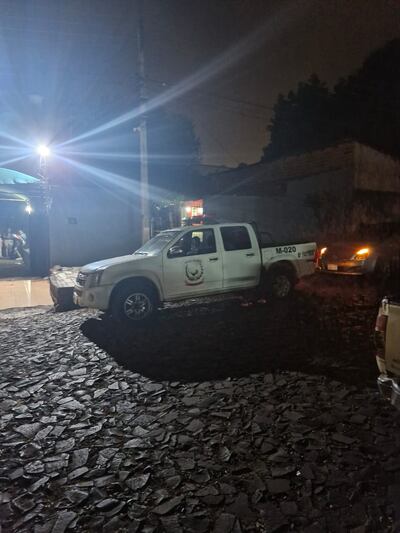 Los policías se constituyeron hasta el lugar del asalto para los trámites legales.
