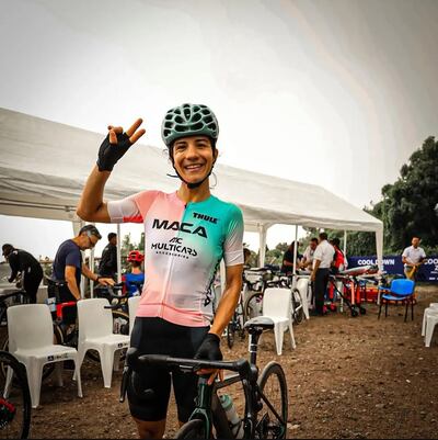 Agua Marina Espínola al culminar el Tour de El Salvador.