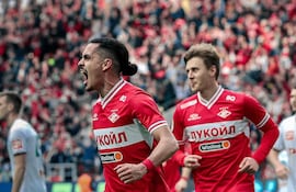 Jesús Medina marcó un gol para el Spartak Moscú