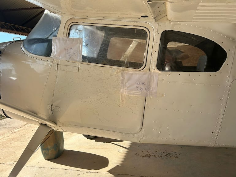 Se sospecha que esta aeronave iba a ser usada para el transporte de sustancias ilícitas.