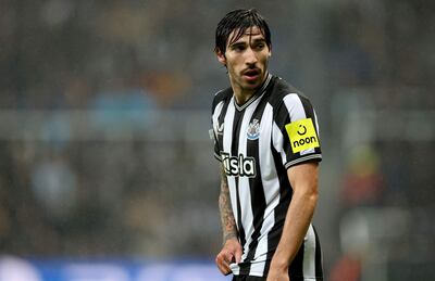 El italiano Sandro Tonali, futbolista del Newcastle de Inglaterra.