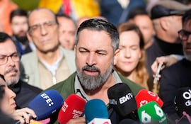 El presidente de Vox, Santiago Abascal