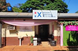 La actual sede de la Décima Región Sanitaria de Alto Paraná.