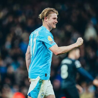 Kevin de Bruyne (32), volante belga del Manchester City.