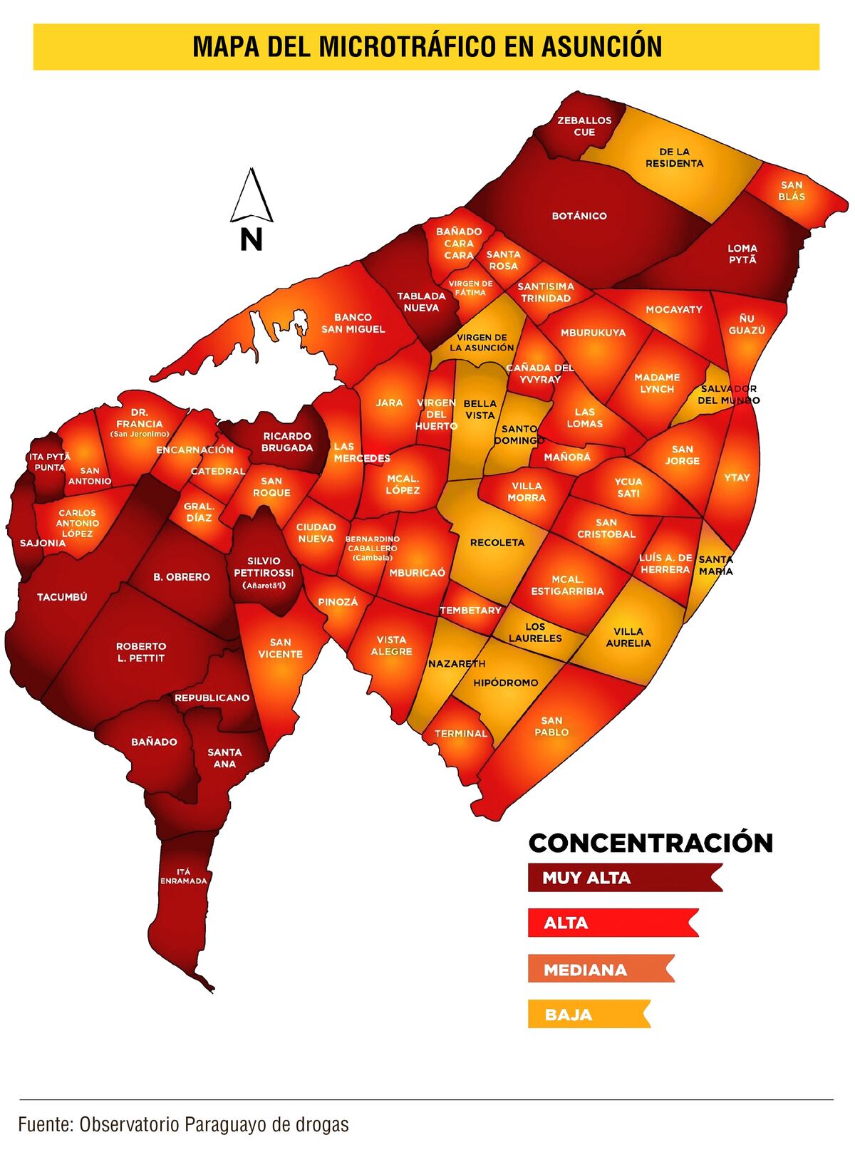 Asunción, desbordada por el microtráfico pese a masivas incautaciones y detenciones