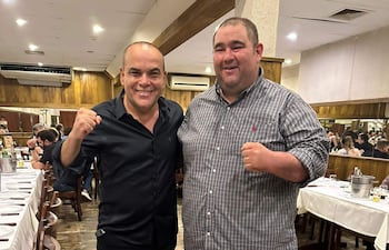 El diputado Jatar Fernández junto al senador Basilio "Bachi" Núñez (Archivo).