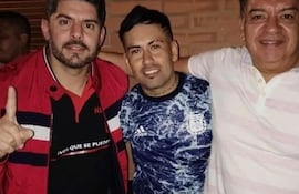 Oscar Nenecho Rodríguez (Izq) y Augusto Wagner (Der.) en una fotografía difundida en setiembre de 2021, días antes de las elecciones municipales de ese periodo.