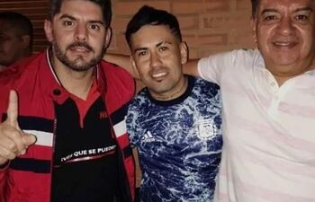 Oscar Nenecho Rodríguez (Izq) y Augusto Wagner (Der.) en una fotografía difundida en setiembre de 2021, días antes de las elecciones municipales de ese periodo.