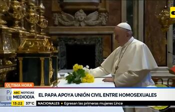 El Papa Francisco apoya la unión civil entre homosexuales