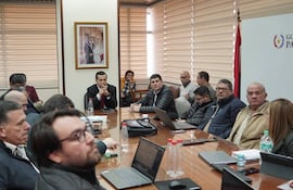 Reunión de ejecutivos y técnicos de la ANDE.