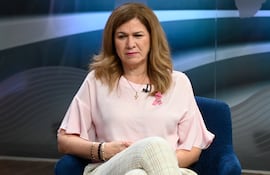 La ministra de Salud, María Teresa Barán en los estudios de ABC TV.